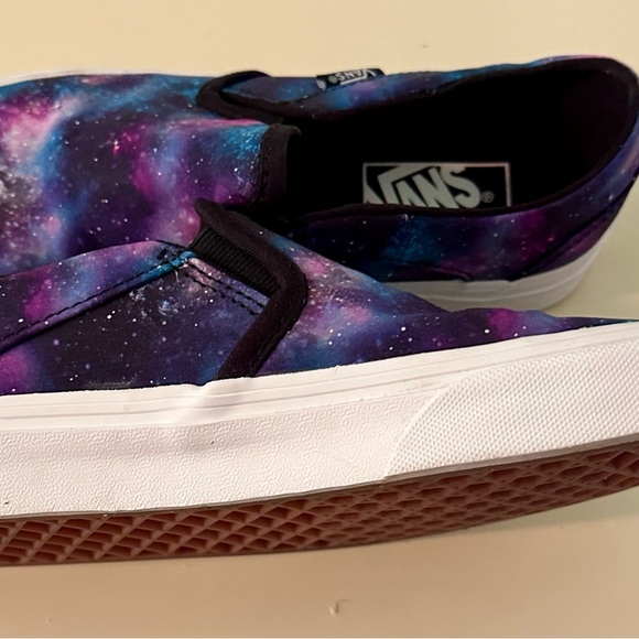 Women’s Classic slide on Vans galaxy print sz 7 like new - Picture 5 of 9